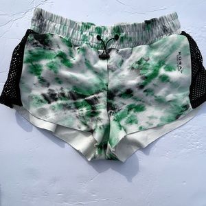 Koral Power Dive Short in Emerald Tie Dye